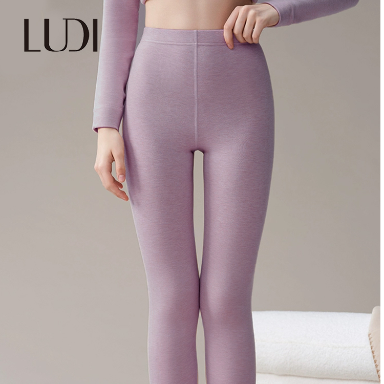 露迪尚品LDM257039保暖裤紧身裤秋冬厚款保暖底裤修身不起球高腰