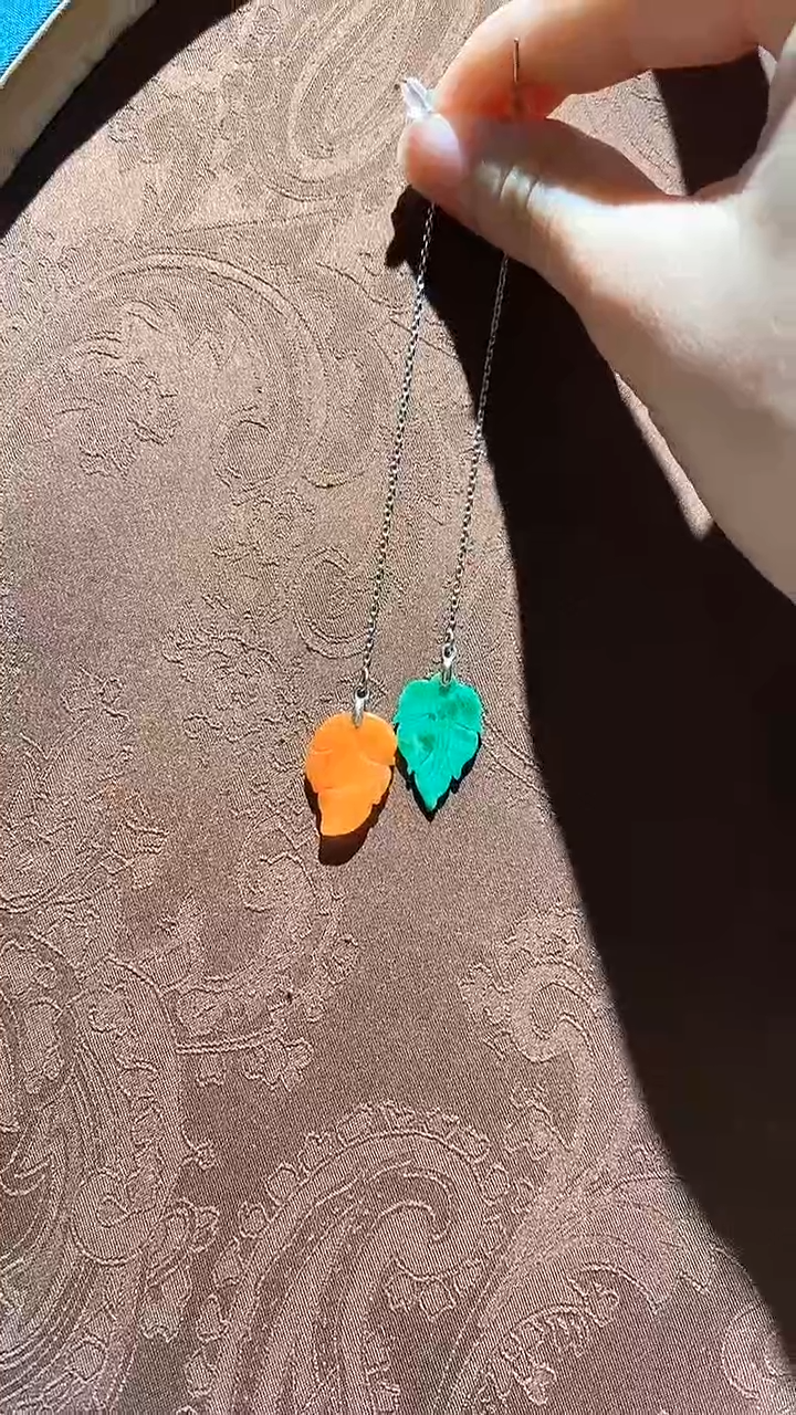 【闪购商品】翡翠银S925镀金镶嵌耳环红翡绿翠 