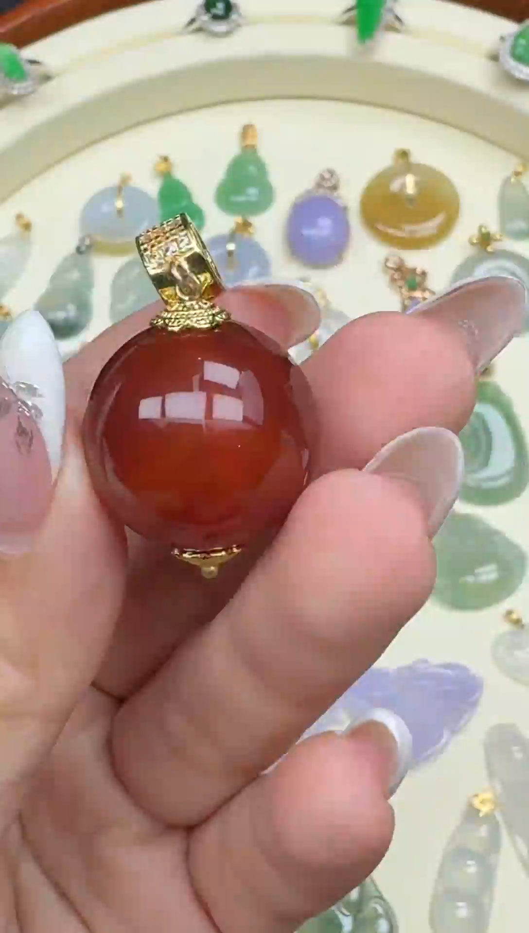 合金吊坠(赠链)玛瑙/玉髓8010