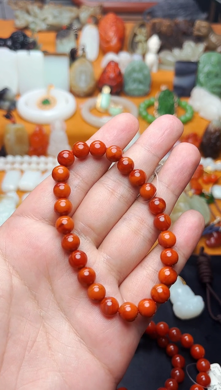 【闪购商品】南红玛瑙手串未镶嵌手串01