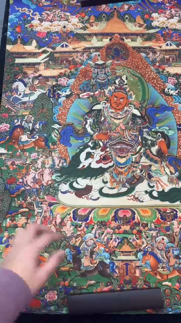 装裱画精美唐卡艺术绘画作品