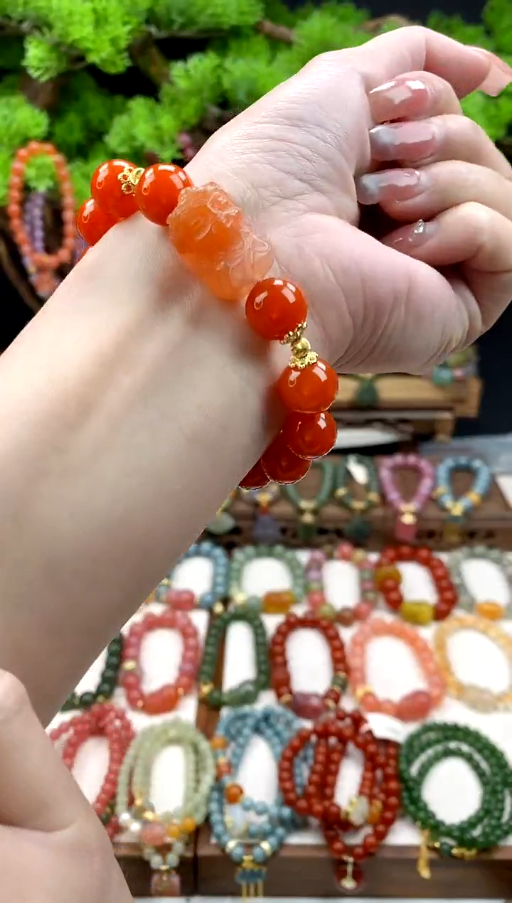 【闪购商品】玛瑙手饰未镶嵌度母