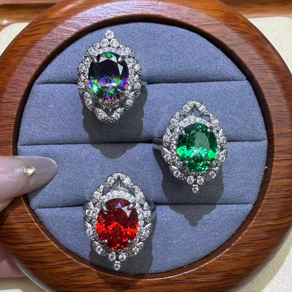 非金属珐琅戒指 收藏设计 组合戒指 K363