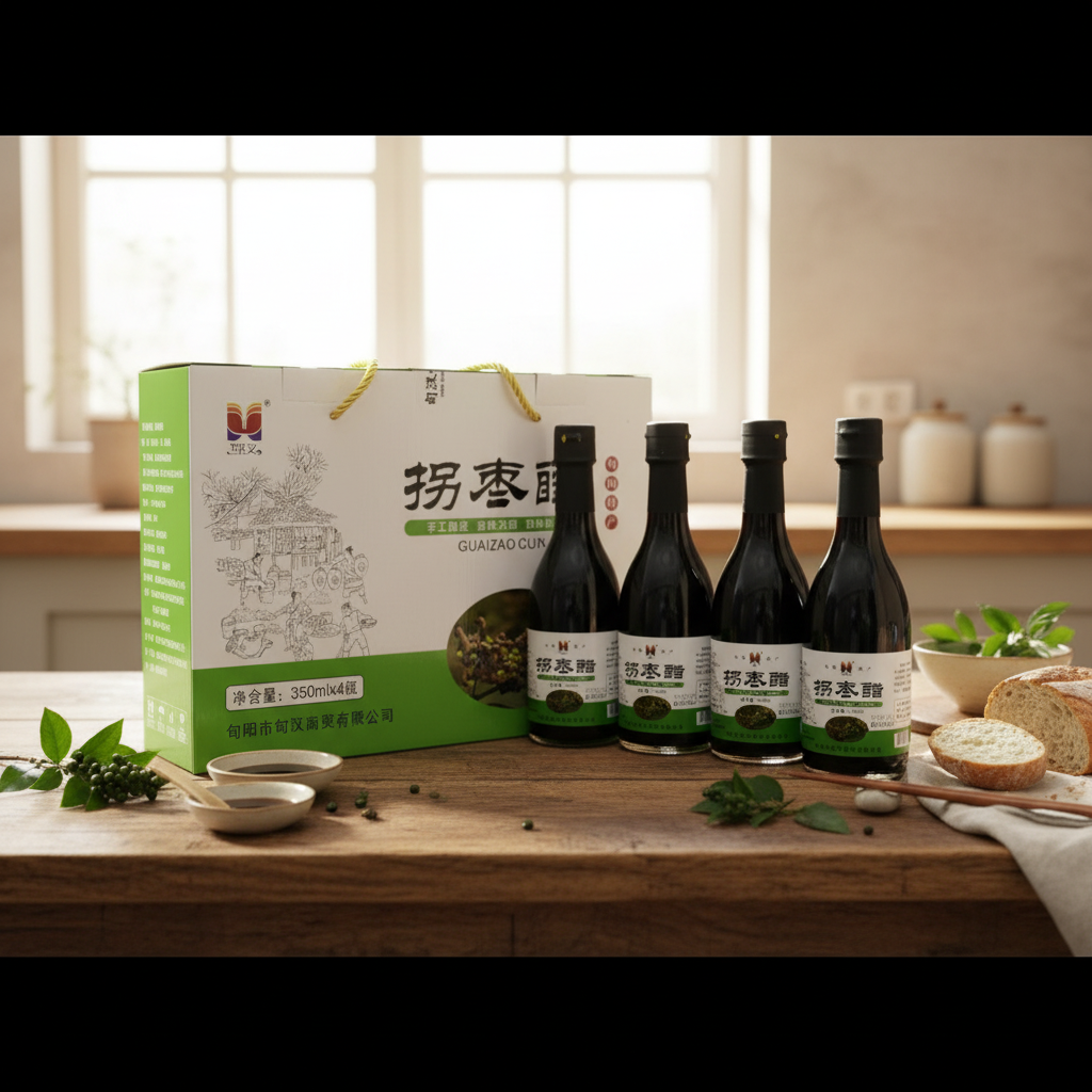 旬阳特产拐枣醋香味浓郁风味独特