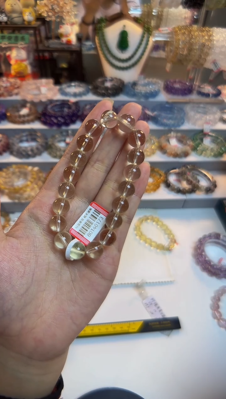 水晶手串未镶嵌黄水晶卡10