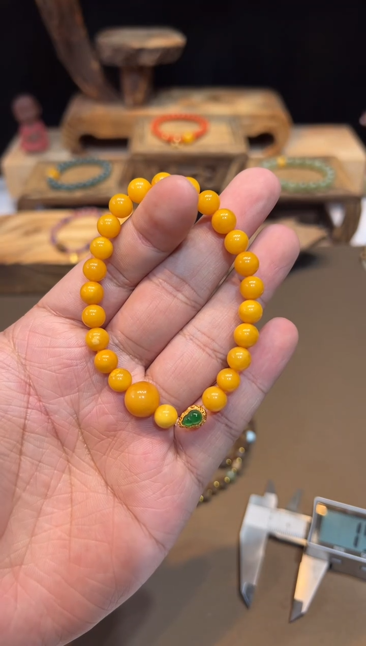 手链琥珀未镶嵌手饰@@E5870