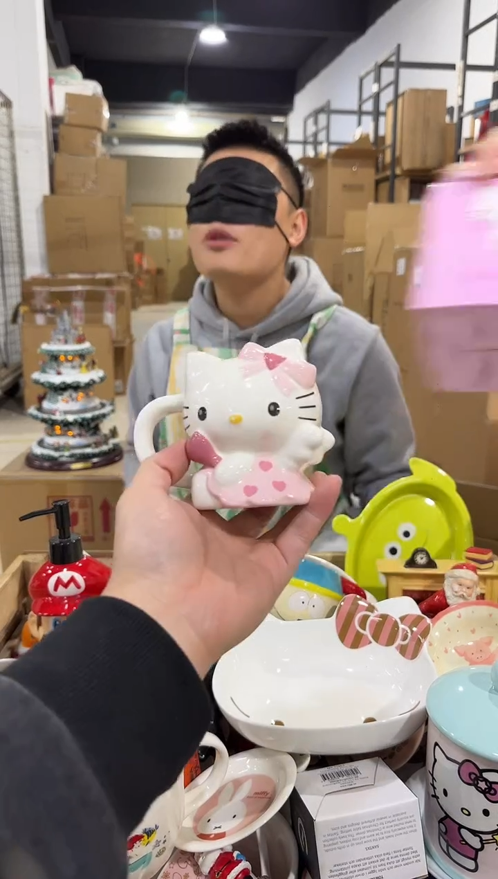 瓷片原盒kt猫天使杯杯杯