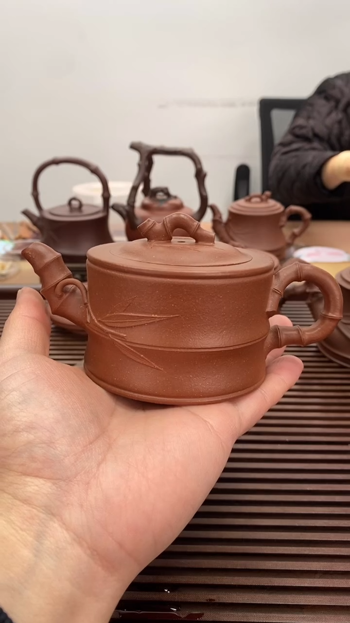 茶壶紫砂福利不退换200毫升竹段