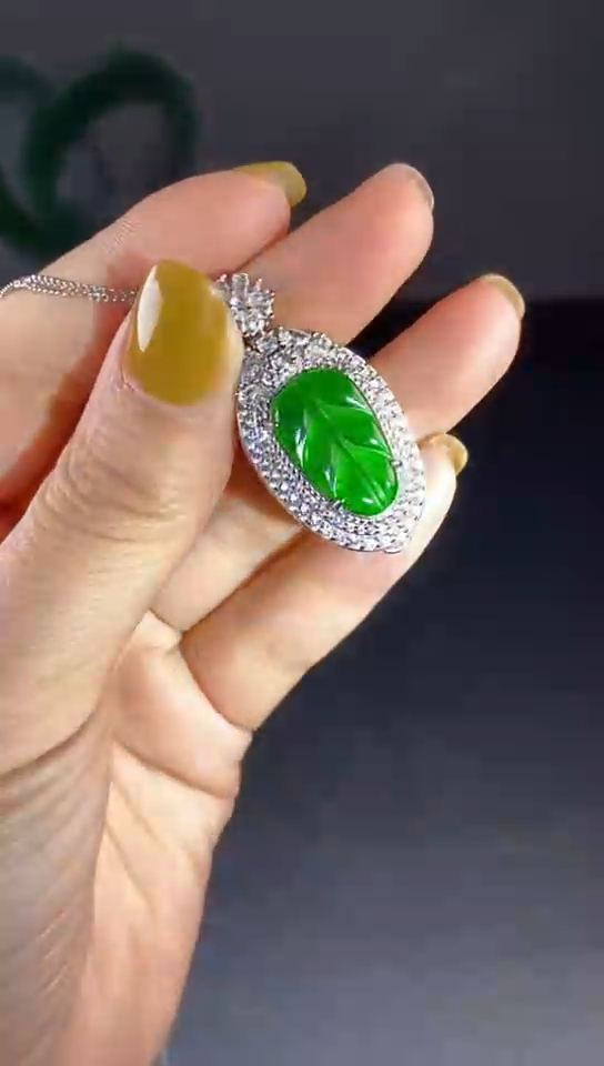 【闪购商品】翡翠颈饰银S925镶嵌0000000003