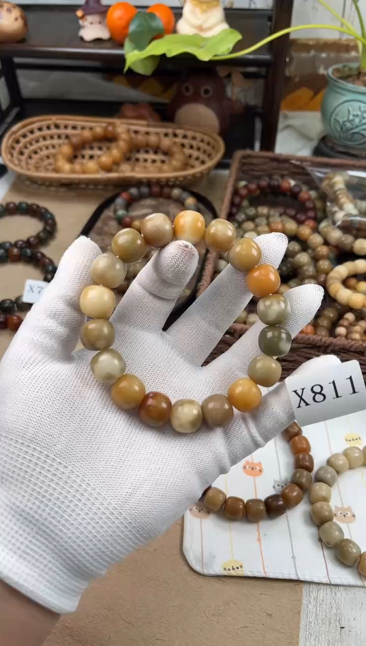 手串菩提根/象牙果x811 卡15 干磨莫高窟