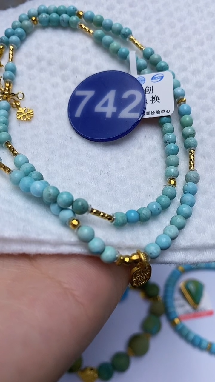 【闪购商品】绿松石项链银S925镶嵌742