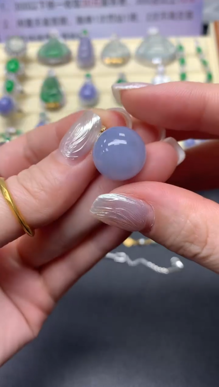 【闪购商品】翡翠吊坠(不含链)18K金镶嵌吊坠|4500+450