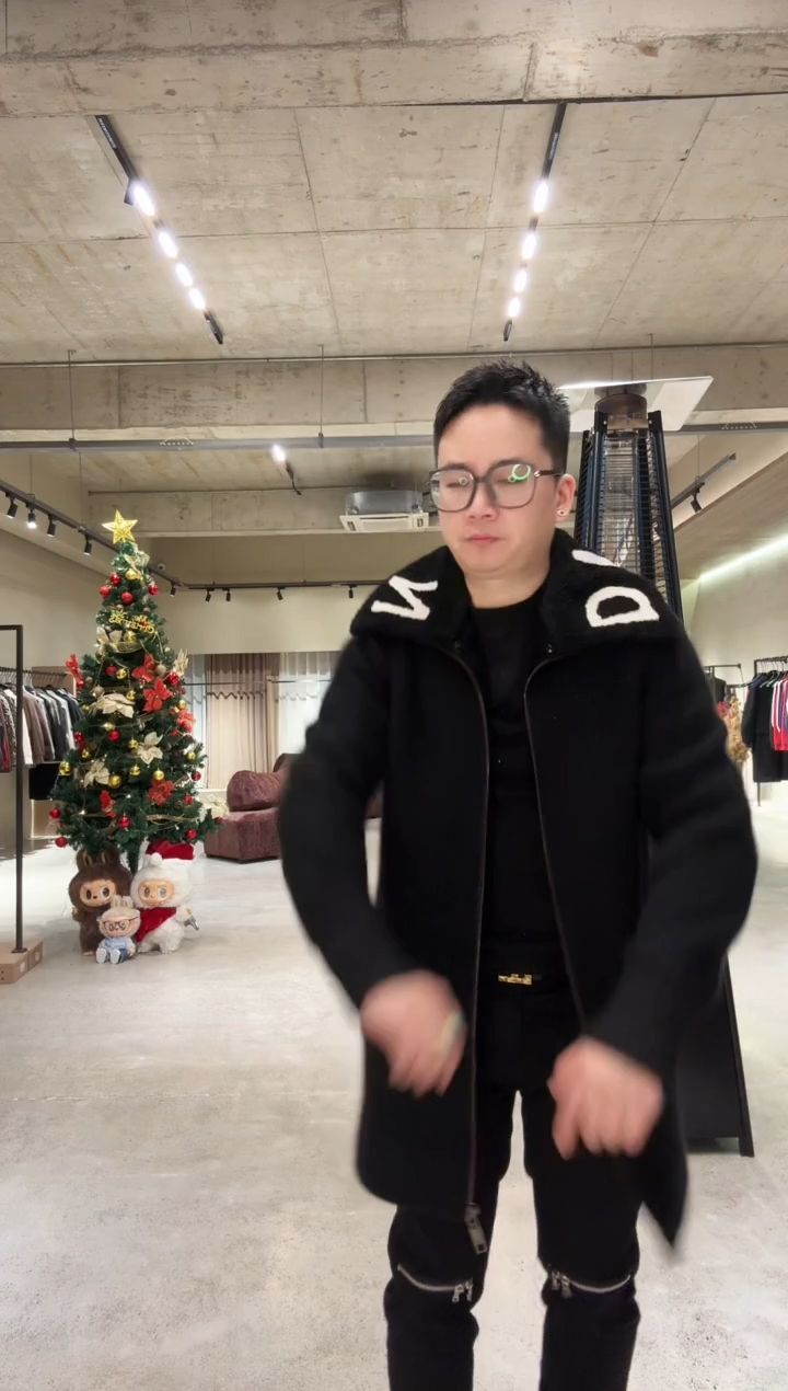 54码（145-165斤）长款毛领可拆夹克