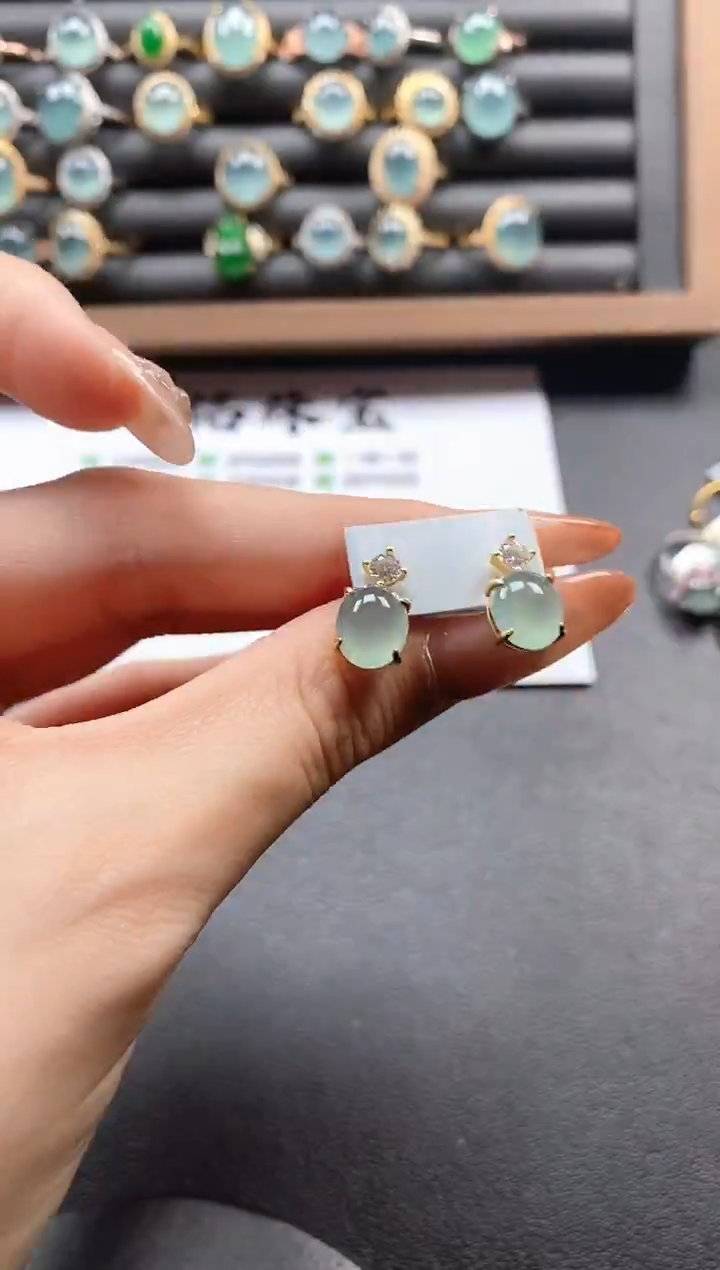银S925镶嵌戒指翡翠5111