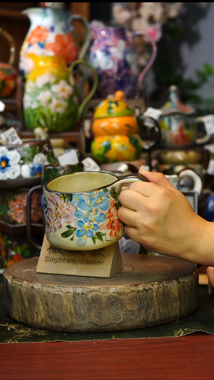 陶瓷186景德镇手工高温釉下彩