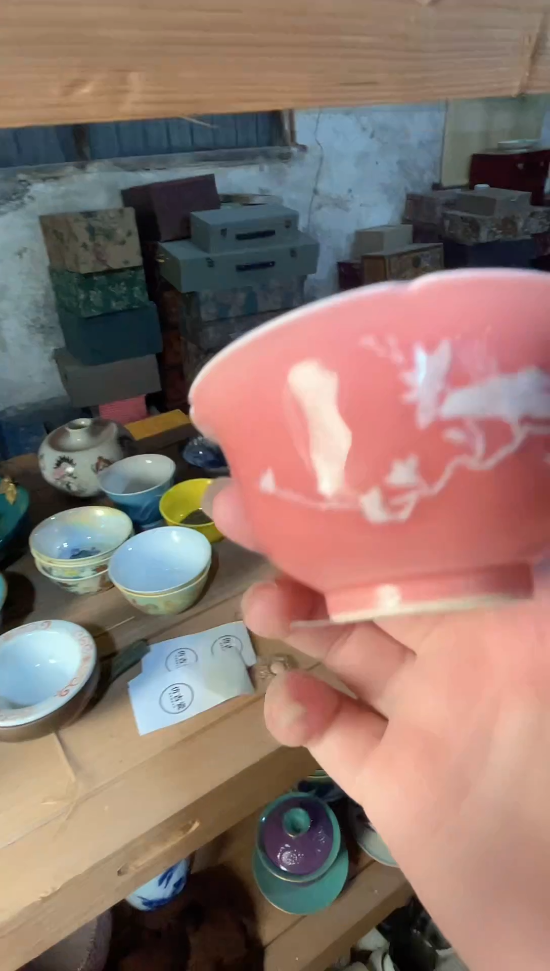 摆件陶瓷734景德镇陶瓷摆件一对