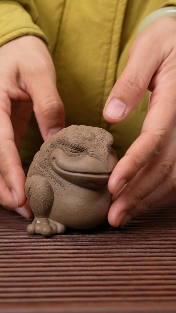 【闪购商品】紫砂茶宠知足常乐