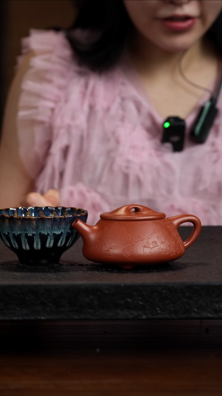 茶壶紫砂宜兴知衍传器原矿全手49+小杯子