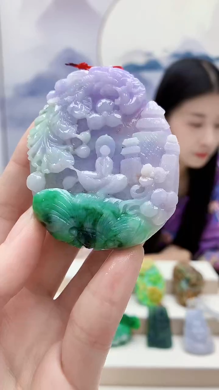 未镶嵌定制翡翠4812ry-毛货挂件45