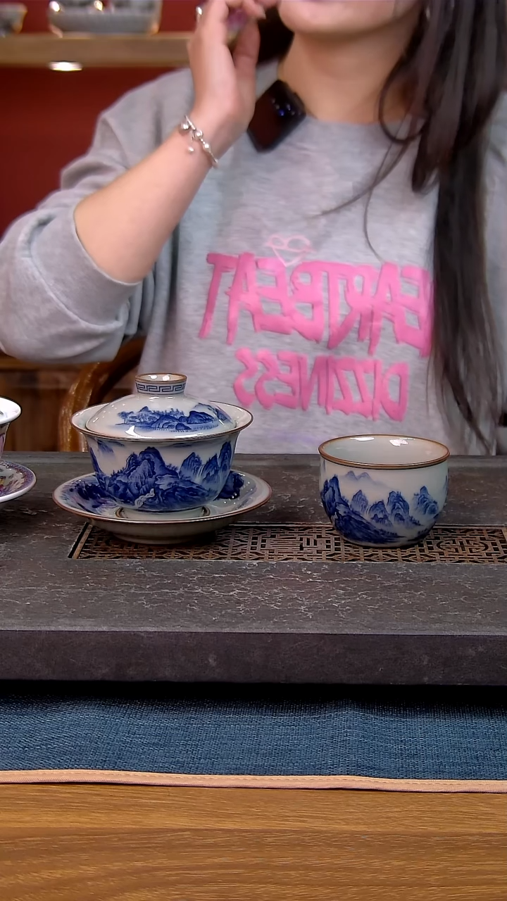 简装家用款2件套 老陶泥开片纹陶瓷茶具