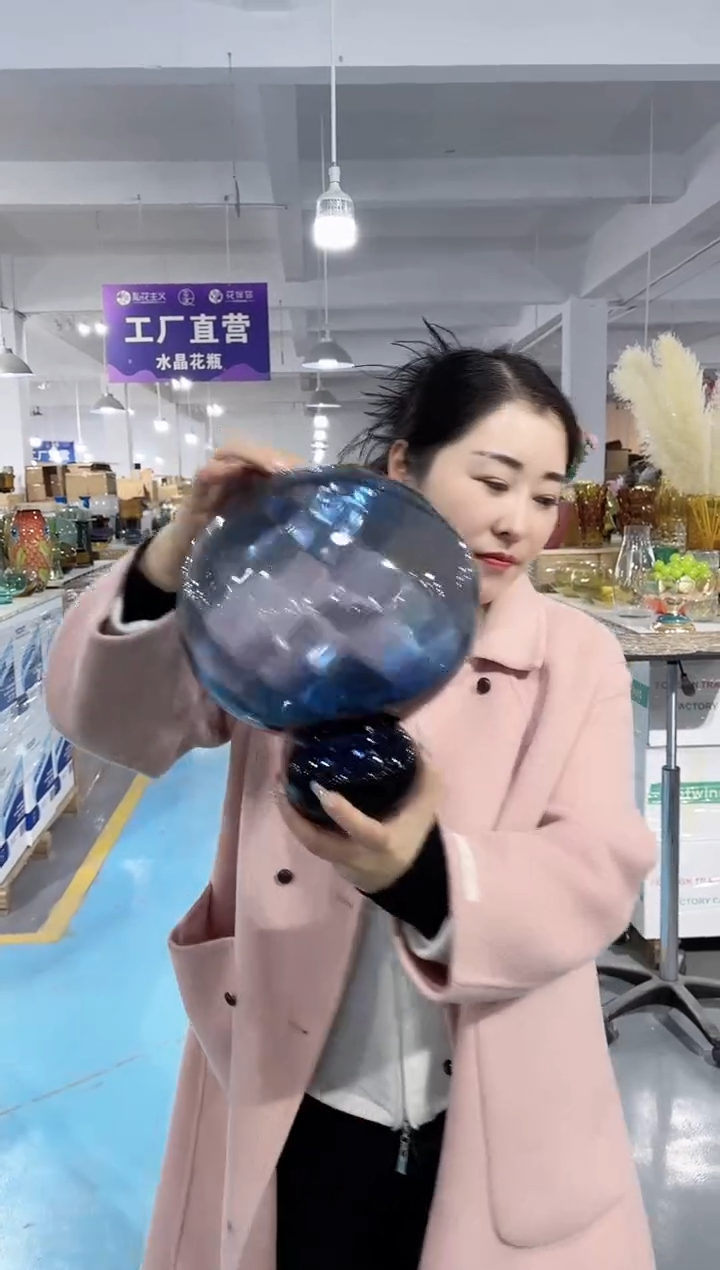 【闪购商品】玻璃唐总花瓶厂-微瑕-1AD3