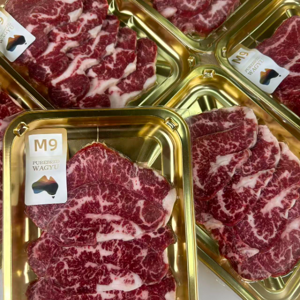 牛腩排烧肉片 M9澳洲和牛原切200g盒装牛肉片