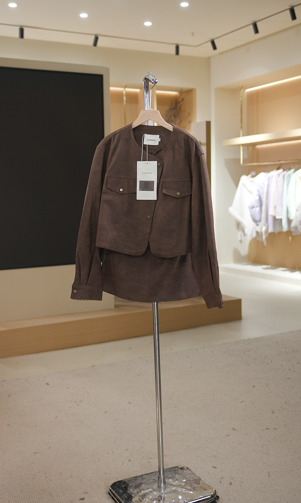 24269卡其 气质套装女士时尚休闲百搭