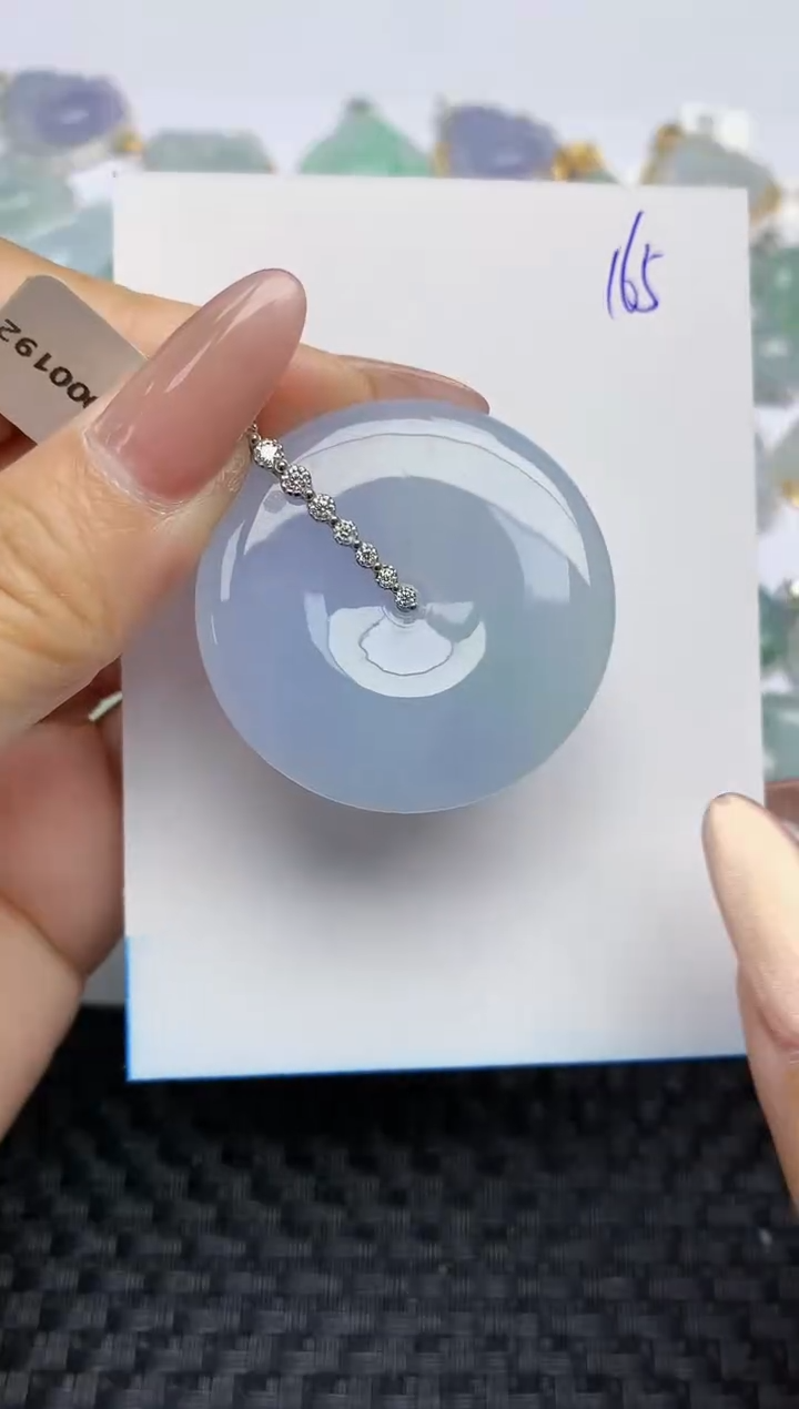 【闪购商品】翡翠颈饰18K金镶嵌天然A货翡翠 165