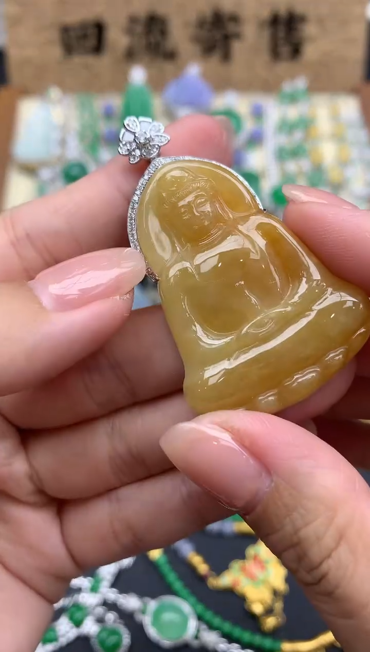 【闪购商品】翡翠颈饰18K金镶嵌652-中国好珍宝