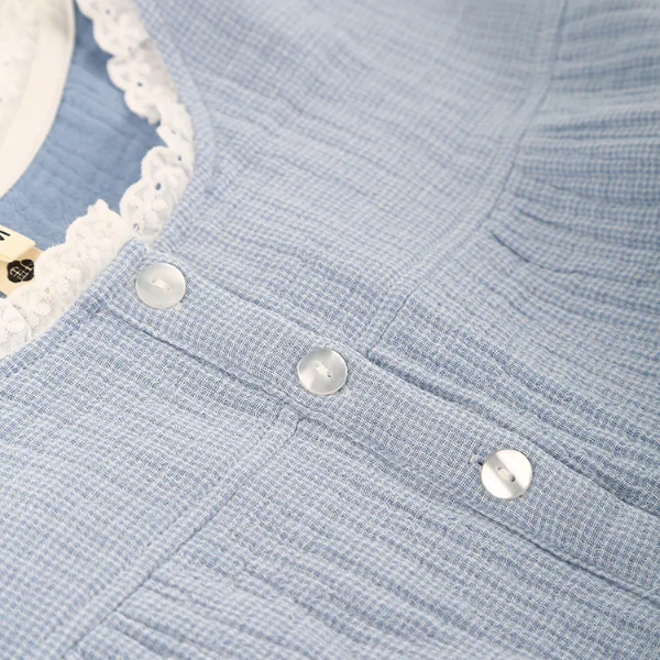 瑶之淘淘四层纱居家裙棉纱春夏睡裙睡袍柔软家庭日用必备品百货