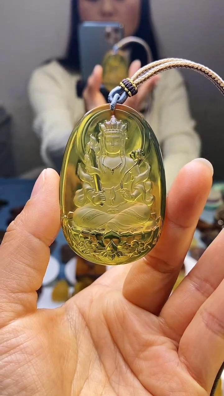 【闪购商品】琥珀吊坠(赠链)未镶嵌HP95-63（虚空藏）