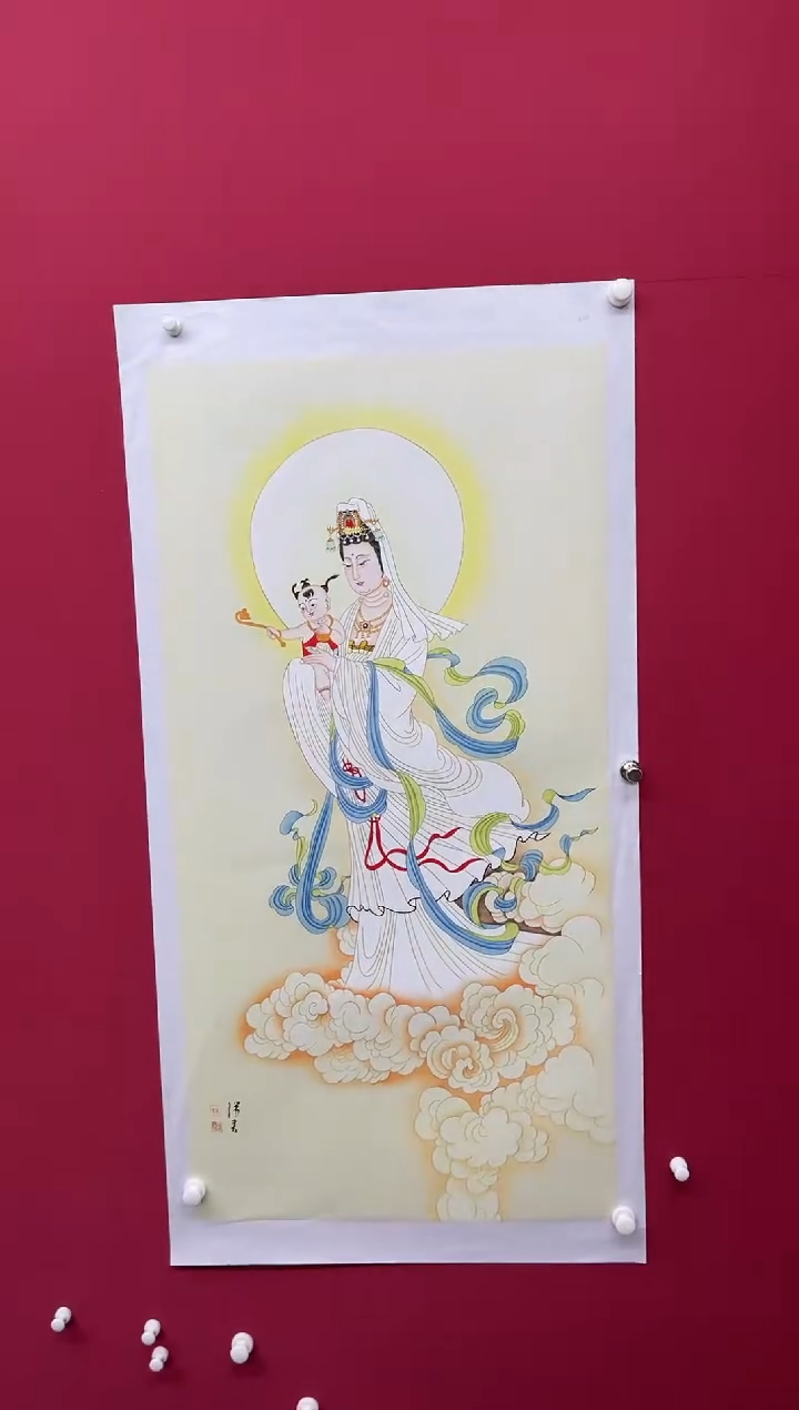 【闪购商品】国画吴-荣宝原作人物/无框/W带荣宝书