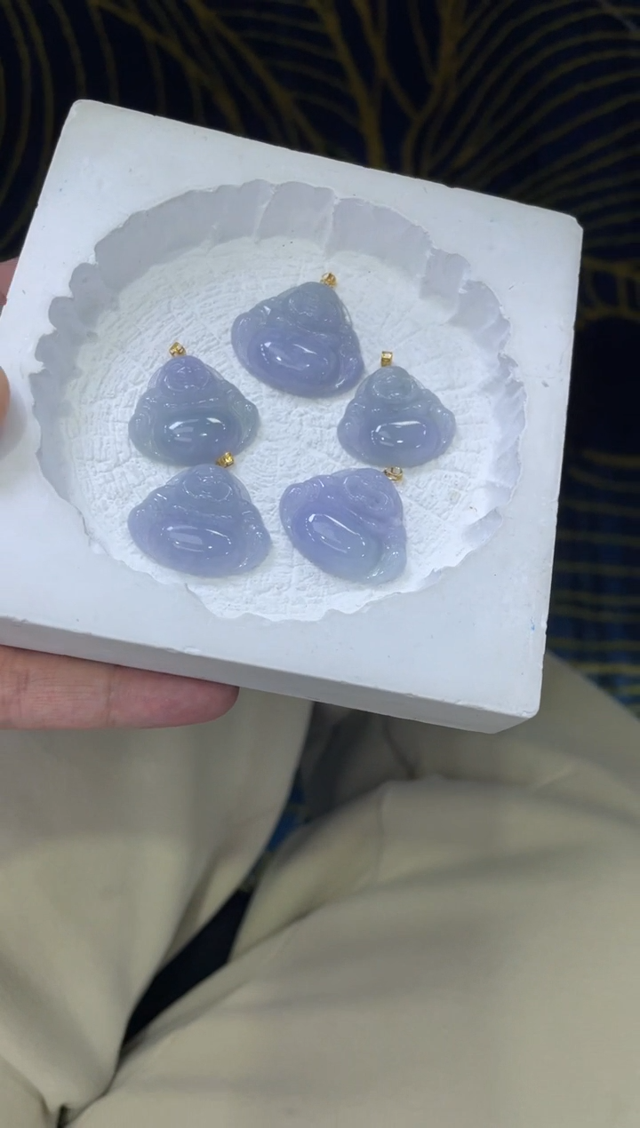 【闪购商品】翡翠挂件18K金镶嵌多样性发一件H6