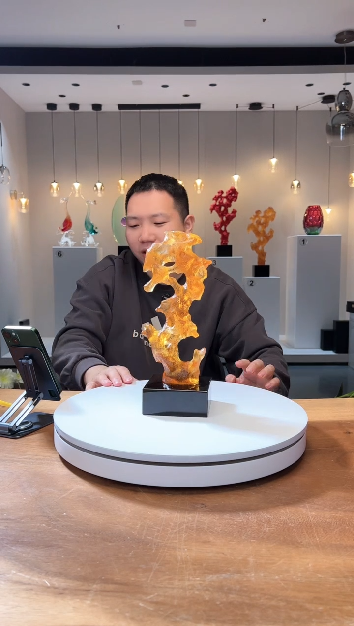 【闪购商品】茶宠巴比特美学 小号琥珀金太湖石