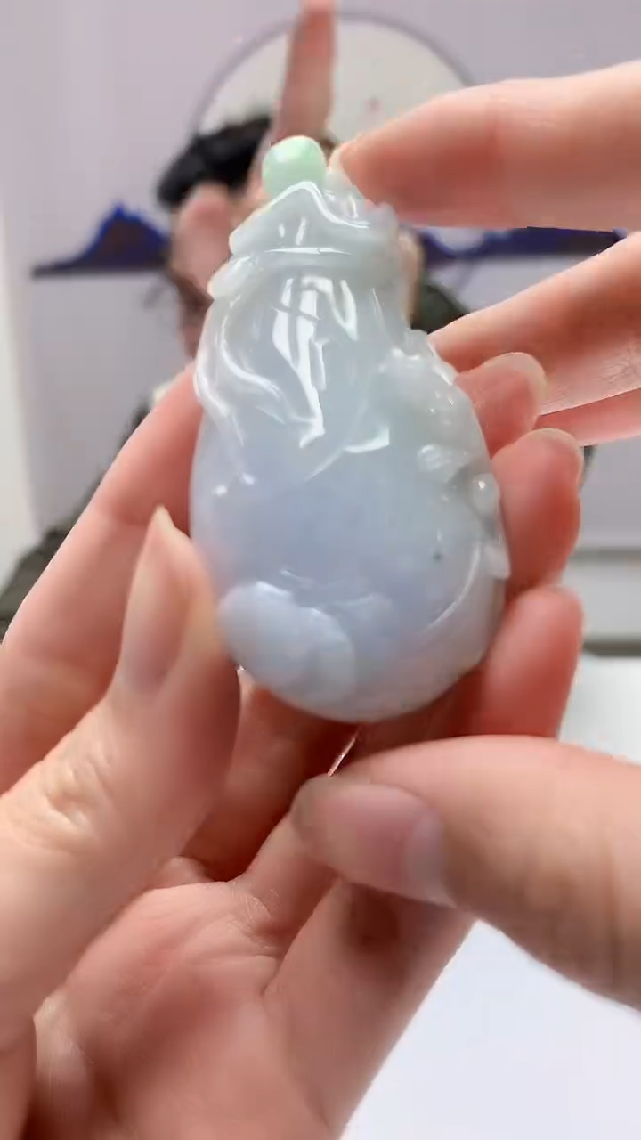 【闪购商品】定制翡翠未镶嵌5152zm-毛货挂件瓜94
