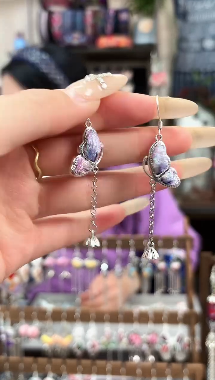 织绣民族风非遗老绣苗银饰品642