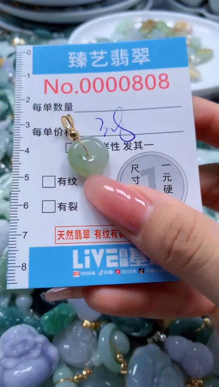 翡翠未镶嵌颈饰808