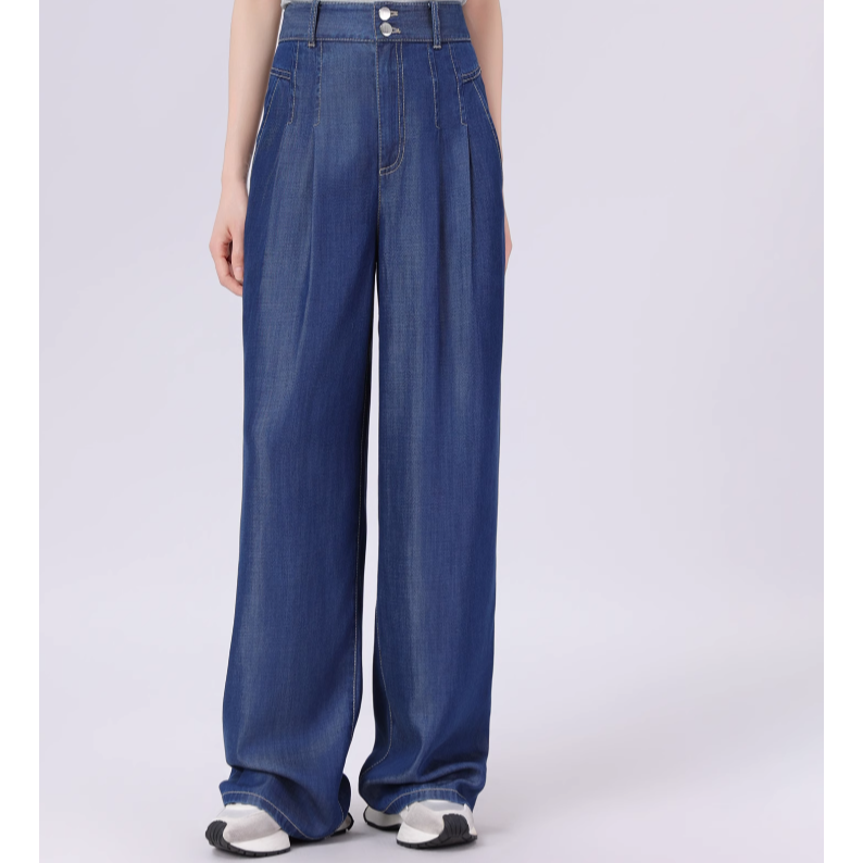 AMASS/阿玛施高腰百搭高级垂感直筒裤5100578