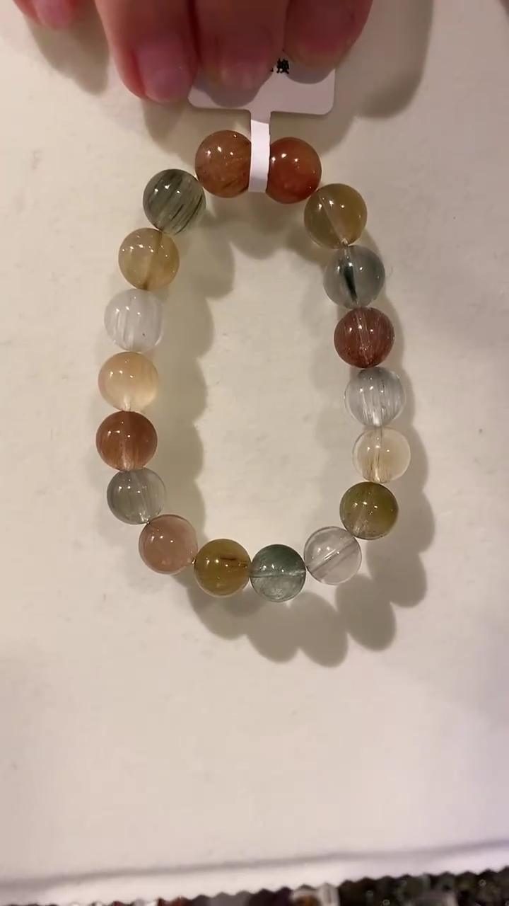 【闪购商品】水晶手链未镶嵌彩兔毛10.7mm