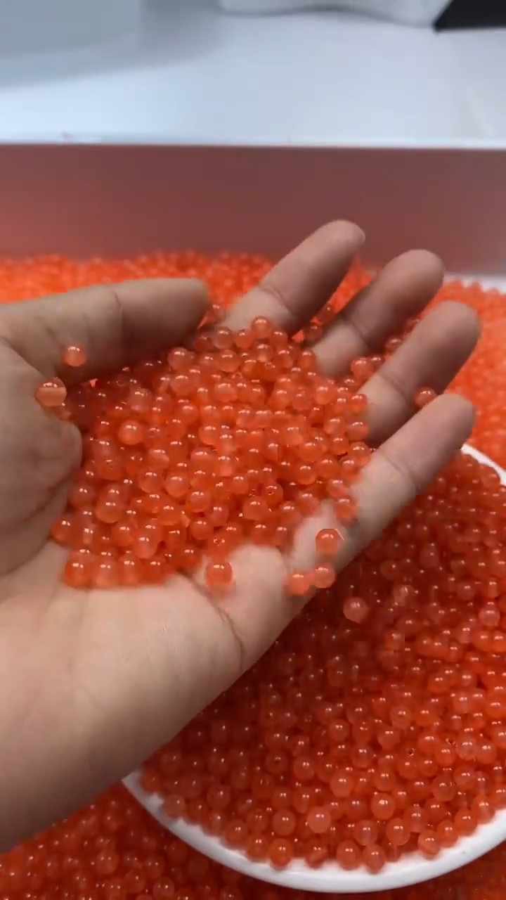 未镶嵌颈饰玛瑙/玉髓W1531-南红冰柿子红色4mm*108颗