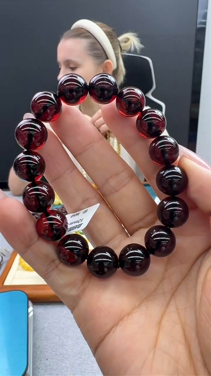 【闪购商品】琥珀手链未镶嵌504秒拍号