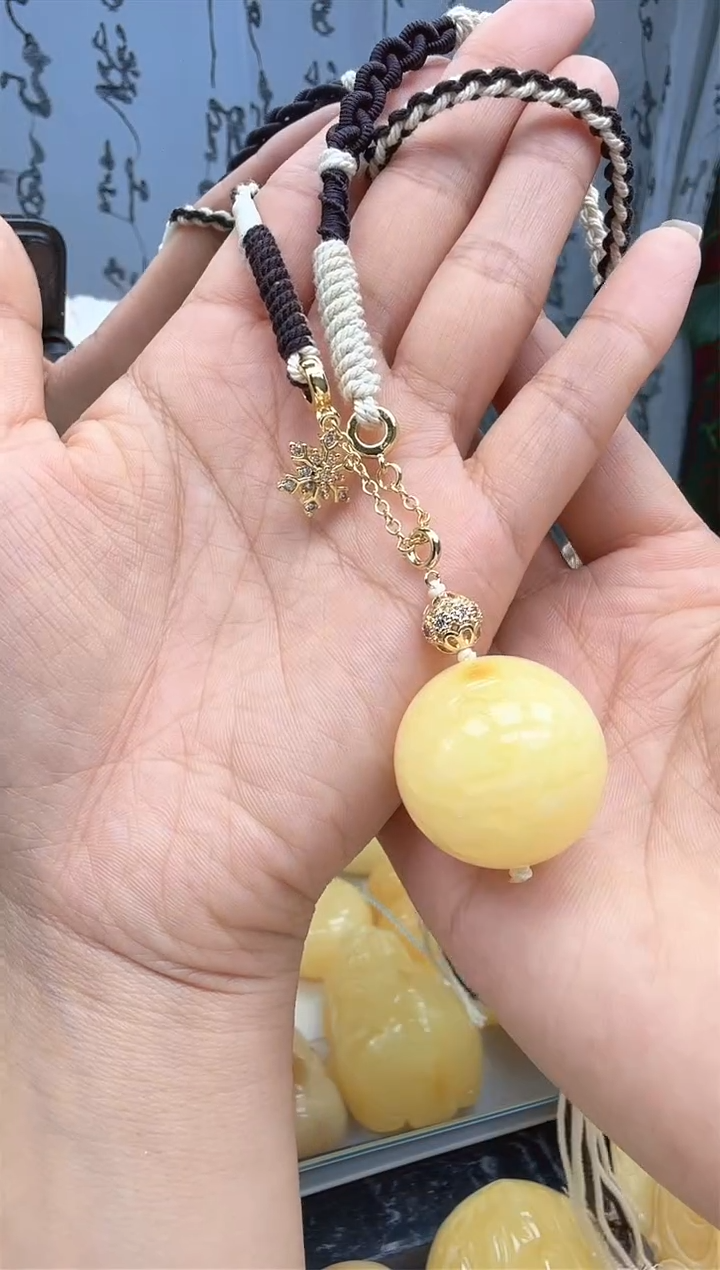 【闪购商品】琥珀裸石未镶嵌锁骨链