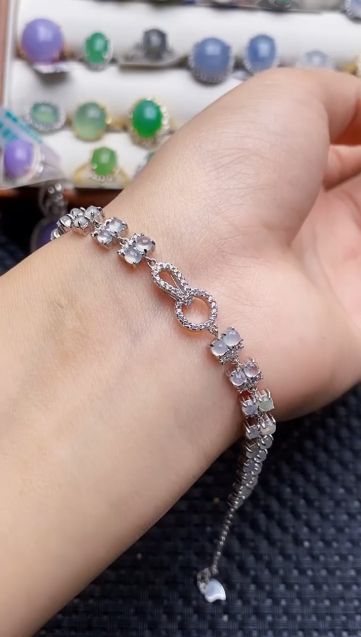 银S925镶嵌戒指翡翠5781