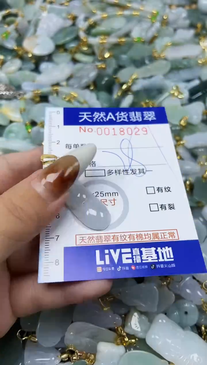 【闪购商品】翡翠颈饰未镶嵌天然A货翡翠