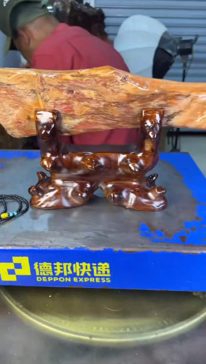 未镶嵌摆件硅化玉11