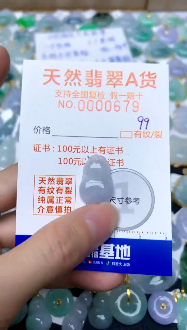【闪购商品】翡翠颈饰未镶嵌99天然A货翡翠