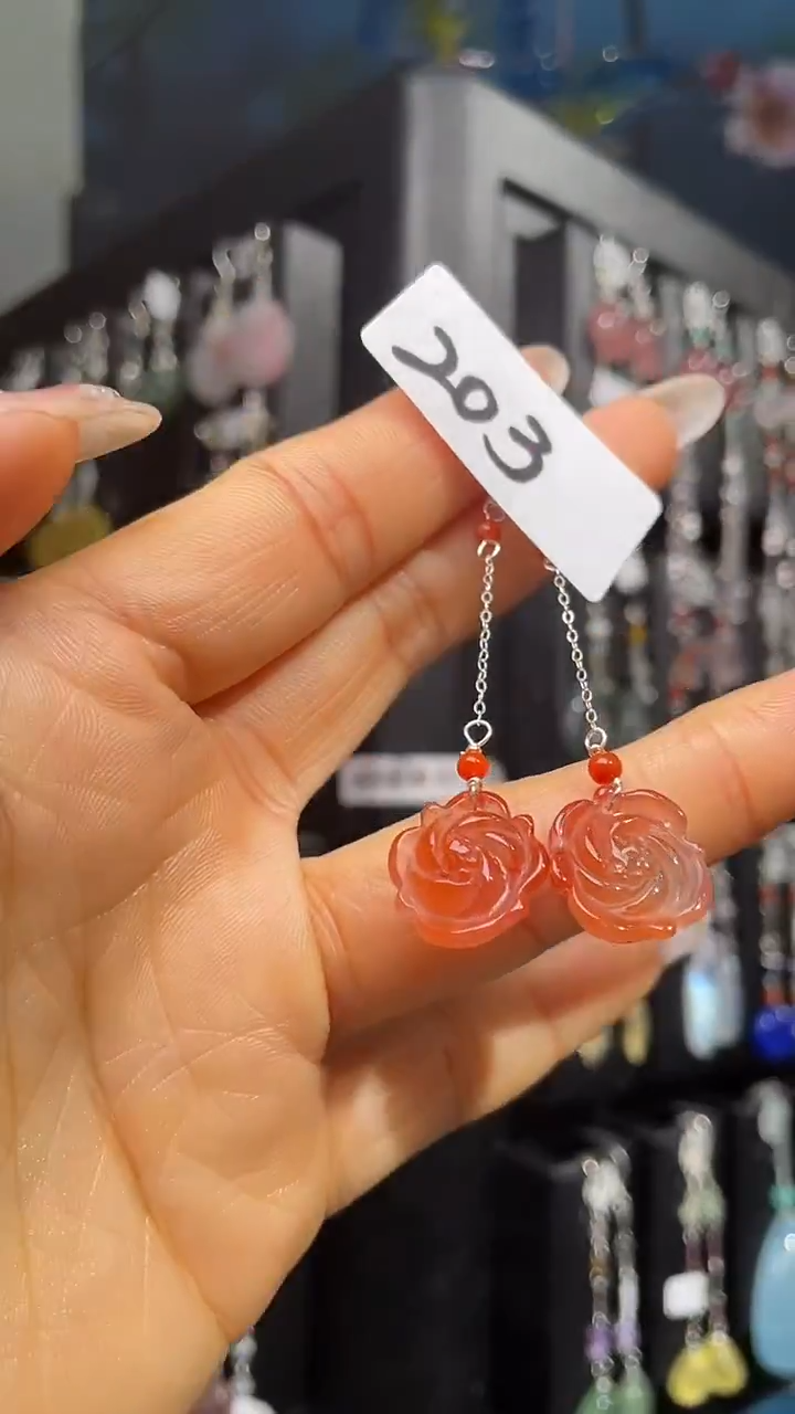 银S925镶嵌耳饰紫晶喜欢拍