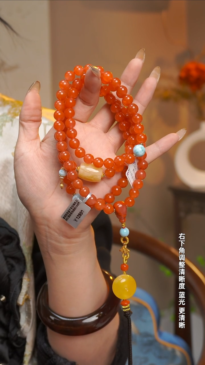 颈饰未镶嵌南红玛瑙南红玛瑙7+南红DIY项链JSJ68101822