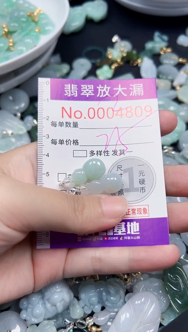 颈饰未镶嵌翡翠4809