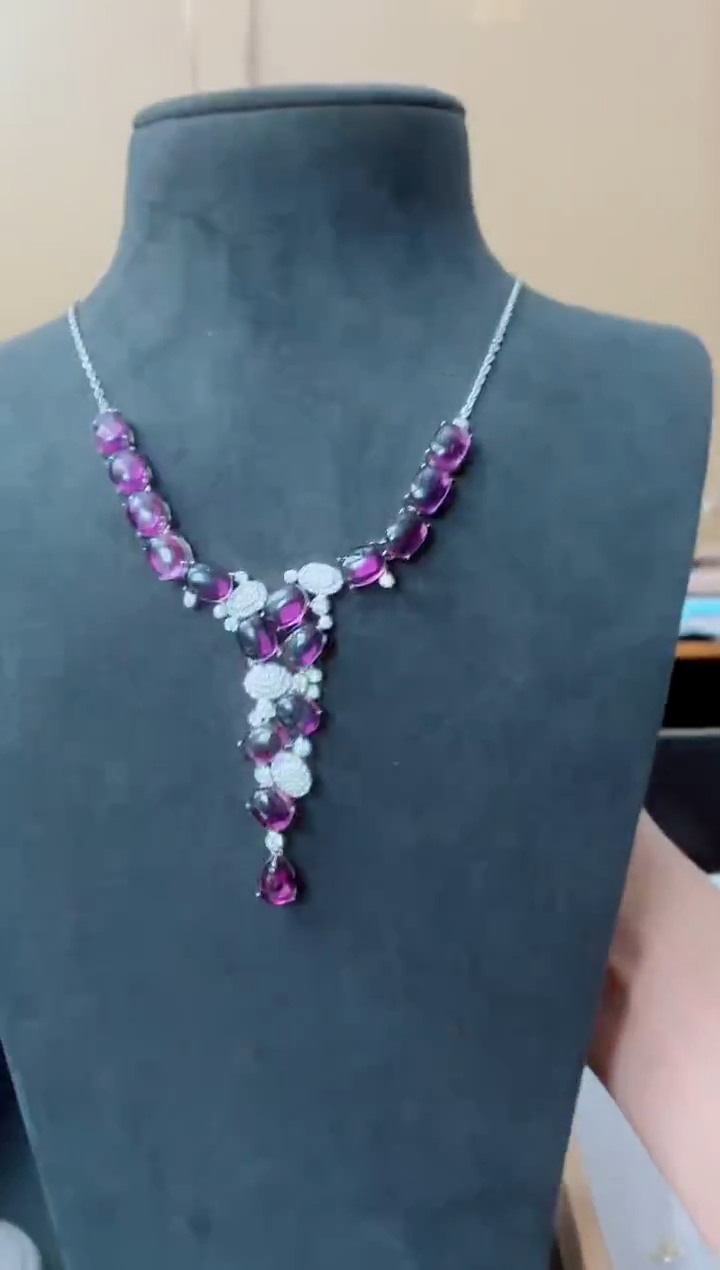 吊坠(赠链)银S925镶嵌紫晶春**手紫晶吊坠